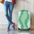 Hawaii Aloha Plumeria Lei Mint Palaka Luggage Cover - Polynesian Pride