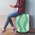 Hawaii Aloha Plumeria Lei Mint Palaka Luggage Cover - Polynesian Pride