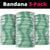 Hawaii Aloha Plumeria Lei Mint Palaka Neck Gaiter - Polynesian Pride