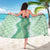 Hawaii Aloha Plumeria Lei Mint Palaka Sarong - Polynesian Pride