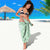 Hawaii Aloha Plumeria Lei Mint Palaka Sarong - Polynesian Pride