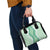 Hawaii Aloha Plumeria Lei Mint Palaka Shoulder Handbag - Polynesian Pride