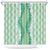 Hawaii Aloha Plumeria Lei Mint Palaka Shower Curtain - Polynesian Pride