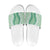 Hawaii Aloha Plumeria Lei Mint Palaka Slide Sandals - Polynesian Pride