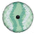Hawaii Aloha Plumeria Lei Mint Palaka Spare Tire Cover - Polynesian Pride