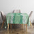 Hawaii Aloha Plumeria Lei Mint Palaka Tablecloth - Polynesian Pride