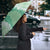 Hawaii Aloha Plumeria Lei Mint Palaka Umbrella - Polynesian Pride