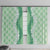 Hawaii Aloha Plumeria Lei Mint Palaka Window Curtain - Polynesian Pride
