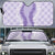 Hawaii Aloha Plumeria Lei Lavender Palaka Auto Sun Shade - Polynesian Pride