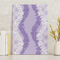 Hawaii Aloha Plumeria Lei Lavender Palaka Canvas Wall Art LT7 Without Frame Lavender - Polynesian Pride