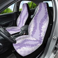 Hawaii Aloha Plumeria Lei Lavender Palaka Car Seat Cover - Polynesian Pride