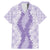 Hawaii Aloha Plumeria Lei Lavender Palaka Family Matching Mermaid Dress and Hawaiian Shirt - Polynesian Pride