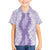 Hawaii Aloha Plumeria Lei Lavender Palaka Family Matching Off Shoulder Maxi Dress and Hawaiian Shirt - Polynesian Pride