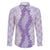 Hawaii Aloha Plumeria Lei Lavender Palaka Family Matching Puletasi and Hawaiian Shirt - Polynesian Pride