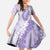 Hawaii Aloha Plumeria Lei Lavender Palaka Family Matching Summer Maxi Dress and Hawaiian Shirt - Polynesian Pride