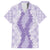 Hawaii Aloha Plumeria Lei Lavender Palaka Family Matching Summer Maxi Dress and Hawaiian Shirt - Polynesian Pride