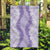 Hawaii Aloha Plumeria Lei Lavender Palaka Garden Flag - Polynesian Pride