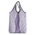 Hawaii Aloha Plumeria Lei Lavender Palaka Grocery Bag - Polynesian Pride
