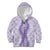 Hawaii Aloha Plumeria Lei Lavender Palaka Kid Hoodie - Polynesian Pride