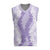 Hawaii Aloha Plumeria Lei Lavender Palaka Christmas Knitted V-Neck Vest - Polynesian Pride