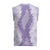 Hawaii Aloha Plumeria Lei Lavender Palaka Christmas Knitted V-Neck Vest - Polynesian Pride