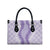 Hawaii Aloha Plumeria Lei Lavender Palaka Leather Bag - Polynesian Pride