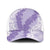 Hawaii Aloha Plumeria Lei Lavender Palaka Mesh Trucker Cap - Polynesian Pride