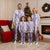 Hawaii Aloha Plumeria Lei Lavender Palaka Christmas Pajama Set - Polynesian Pride