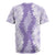 Hawaii Aloha Plumeria Lei Lavender Palaka Rugby Jersey - Polynesian Pride