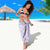 Hawaii Aloha Plumeria Lei Lavender Palaka Sarong - Polynesian Pride