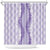 Hawaii Aloha Plumeria Lei Lavender Palaka Shower Curtain - Polynesian Pride