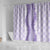 Hawaii Aloha Plumeria Lei Lavender Palaka Shower Curtain - Polynesian Pride