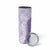 Hawaii Aloha Plumeria Lei Lavender Palaka Skinny Tumbler - Polynesian Pride