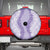 Hawaii Aloha Plumeria Lei Lavender Palaka Spare Tire Cover - Polynesian Pride