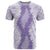 Hawaii Aloha Plumeria Lei Lavender Palaka T Shirt - Polynesian Pride
