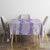 Hawaii Aloha Plumeria Lei Lavender Palaka Tablecloth - Polynesian Pride