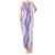 Hawaii Aloha Plumeria Lei Lavender Palaka Tank Maxi Dress - Polynesian Pride