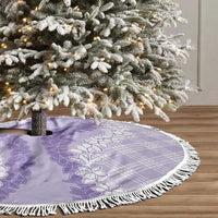 Hawaii Aloha Plumeria Lei Lavender Palaka Tree Skirt LT7 - Polynesian Pride