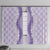 Hawaii Aloha Plumeria Lei Lavender Palaka Window Curtain - Polynesian Pride