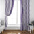 Hawaii Aloha Plumeria Lei Lavender Palaka Window Curtain - Polynesian Pride