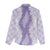 Hawaii Aloha Plumeria Lei Lavender Palaka Women Casual Shirt - Polynesian Pride