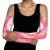 Hawaii Aloha Plumeria Lei Pink Palaka Arm Sleeves - Polynesian Pride
