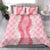 Hawaii Aloha Plumeria Lei Pink Palaka Bedding Set - Polynesian Pride