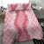 Hawaii Aloha Plumeria Lei Pink Palaka Bedding Set - Polynesian Pride