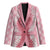 Hawaii Aloha Plumeria Lei Pink Palaka Blazer - Polynesian Pride