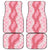 Hawaii Aloha Plumeria Lei Pink Palaka Car Mats - Polynesian Pride