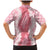 Hawaii Aloha Plumeria Lei Pink Palaka Family Matching Mermaid Dress and Hawaiian Shirt - Polynesian Pride