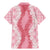 Hawaii Aloha Plumeria Lei Pink Palaka Family Matching Mermaid Dress and Hawaiian Shirt - Polynesian Pride