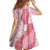 Hawaii Aloha Plumeria Lei Pink Palaka Family Matching Off Shoulder Maxi Dress and Hawaiian Shirt - Polynesian Pride