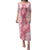 Hawaii Aloha Plumeria Lei Pink Palaka Family Matching Puletasi and Hawaiian Shirt - Polynesian Pride